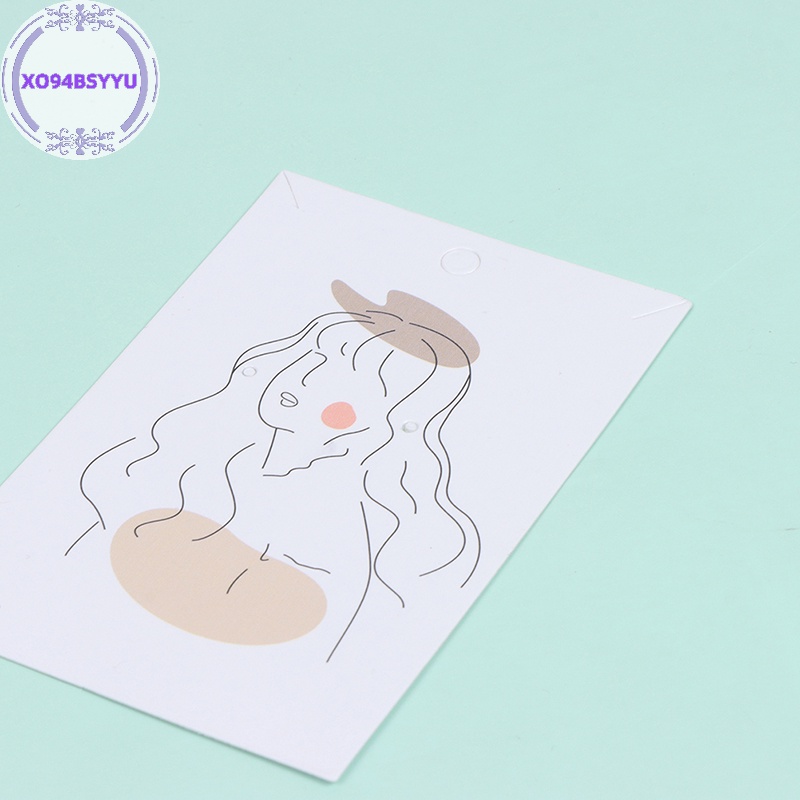 Xo94bsyu Set 50 Thẻ Giấy Trưng Bày Trang Sức Tiện Lợi vn