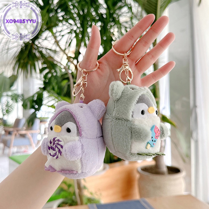 Xo94bsyu Móc Khóa Hình Chim Cánh Cụt Nhồi Bông Nhỏ Xinh Đáng Yêu Cho Bé Gái vn