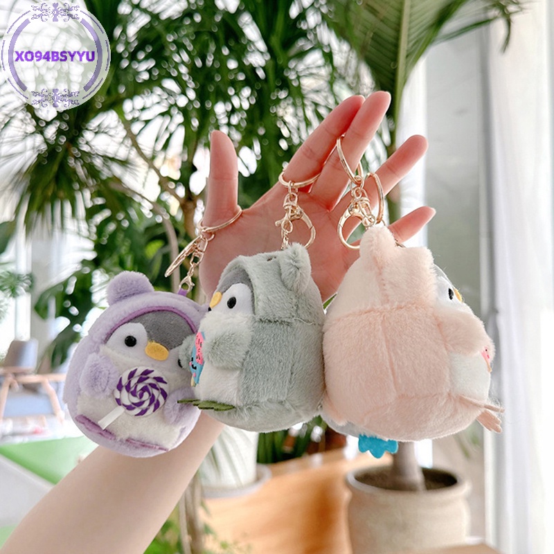 Xo94bsyu Móc Khóa Hình Chim Cánh Cụt Nhồi Bông Nhỏ Xinh Đáng Yêu Cho Bé Gái vn