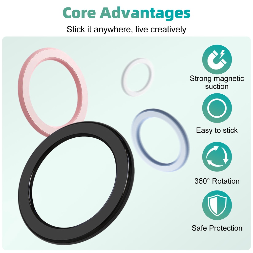 Guugei Giá Đỡ Điện Thoại Từ Tính Gắn Xe Hơi An Toàn Cho Iphone 14 13 12