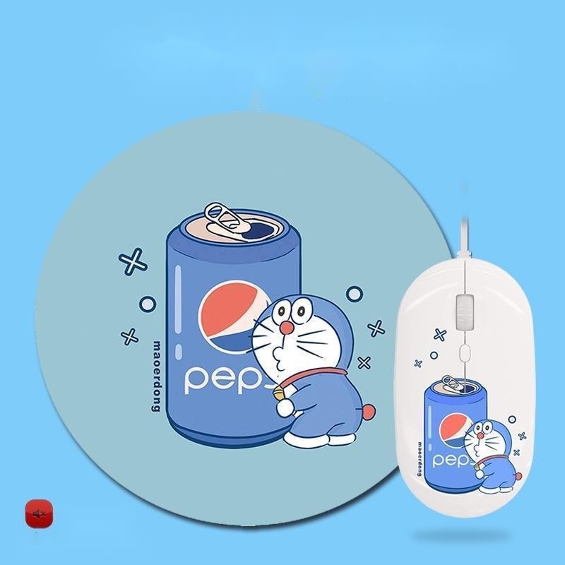 Chuột Máy Tính Có Dây Hình Mèo doraemon Dễ Thương