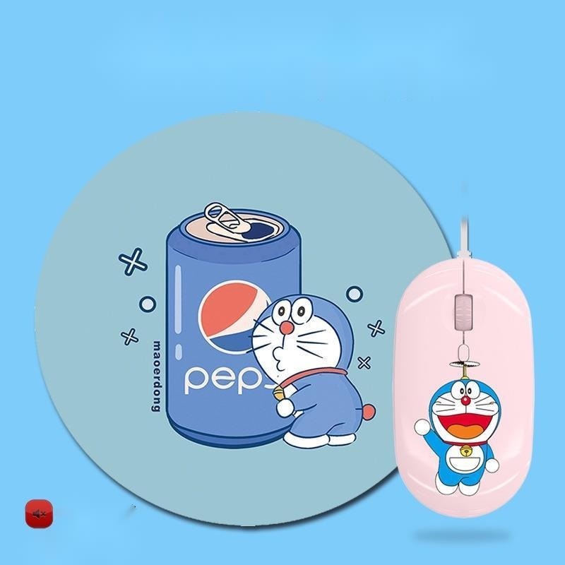 Chuột Máy Tính Có Dây Hình Mèo doraemon Dễ Thương
