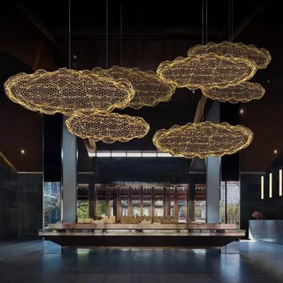 Hiện đại đèn thả đám mây trang trí đèn thả trần đèn ốp trần decor phòng ngủ đèn ốp trần đèn chùm phòng khách