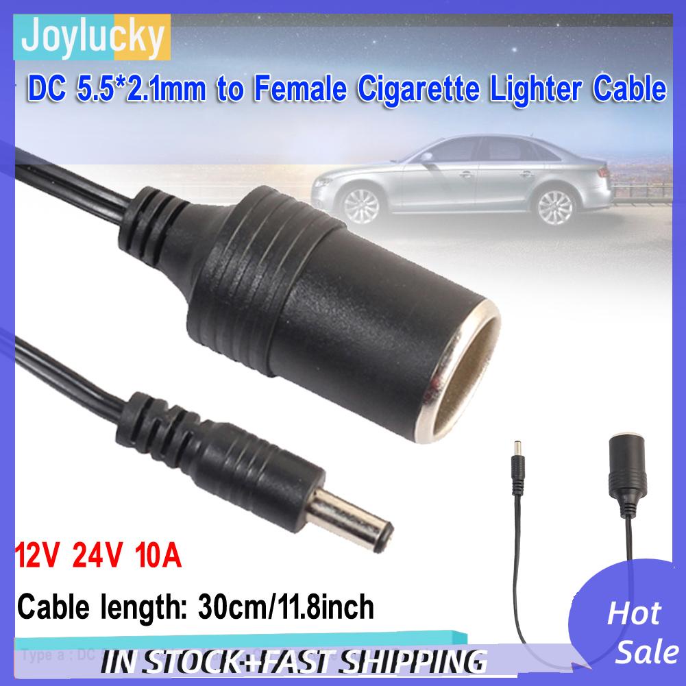 Dây Cáp Cắm Tẩu Sạc dc 5.5x2.1mm Cho Xe Hơi