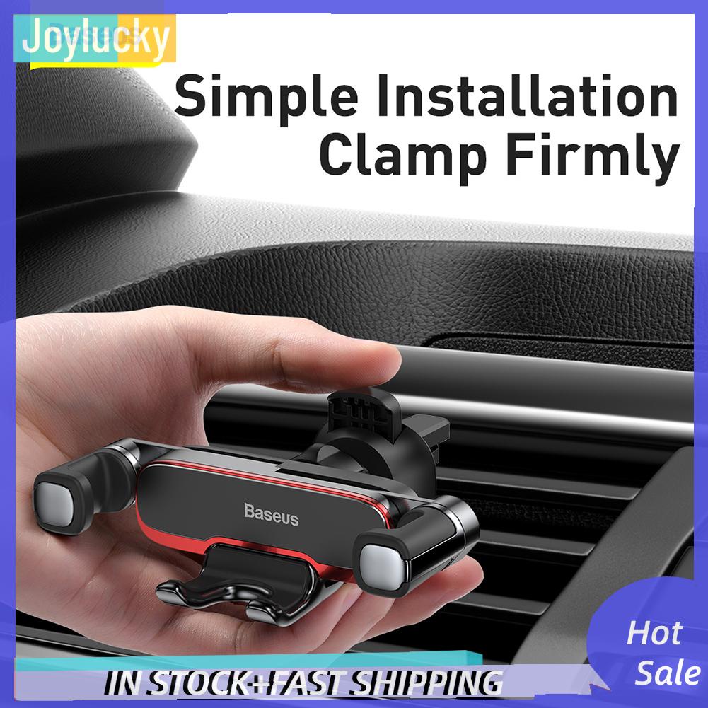 Giá Đỡ Điện Thoại baseus Bằng Kim Loại Gắn Lỗ Thông Gió Xe Hơi Kích Thước 4.7-6.5 inch