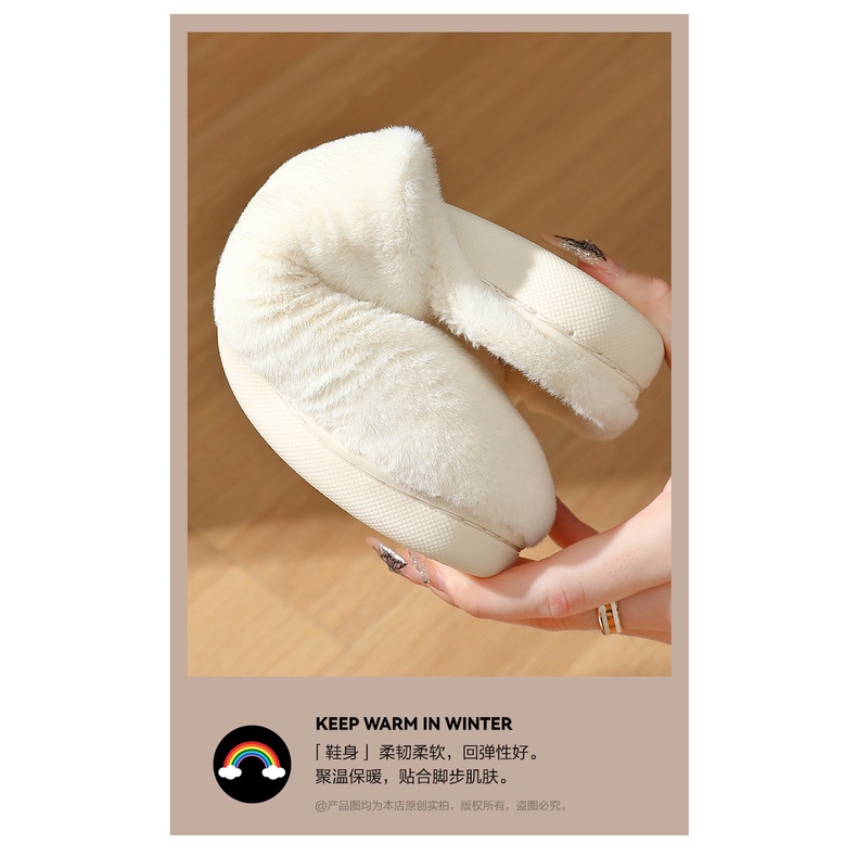 Dép Bông Đi Trong Nhà Chống Trượt Dễ Thương Cho Nữ