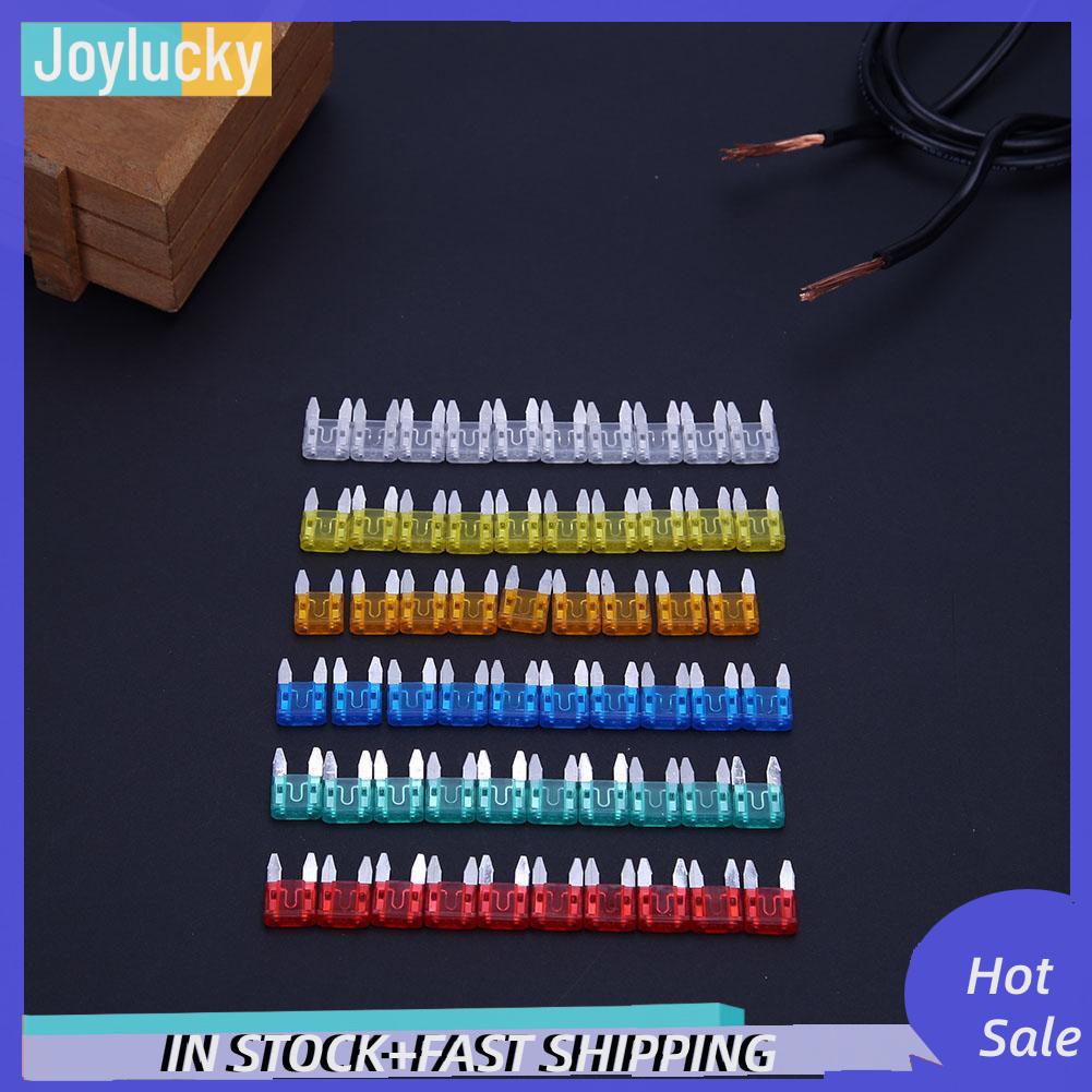 Set 60 Cầu Chì mini 5a 10a 15a 20a 25a 30a Cho Xe Hơi / Xe Tải