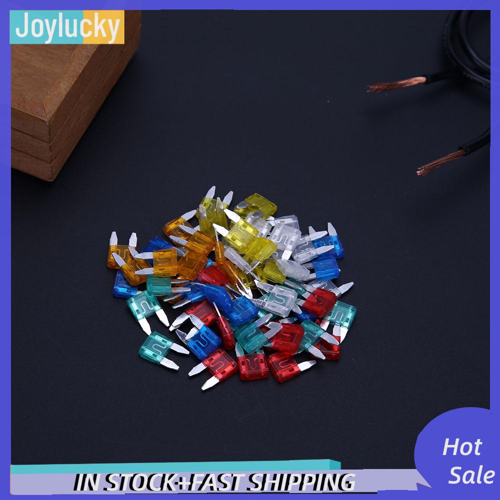 Set 60 Cầu Chì mini 5a 10a 15a 20a 25a 30a Cho Xe Hơi / Xe Tải