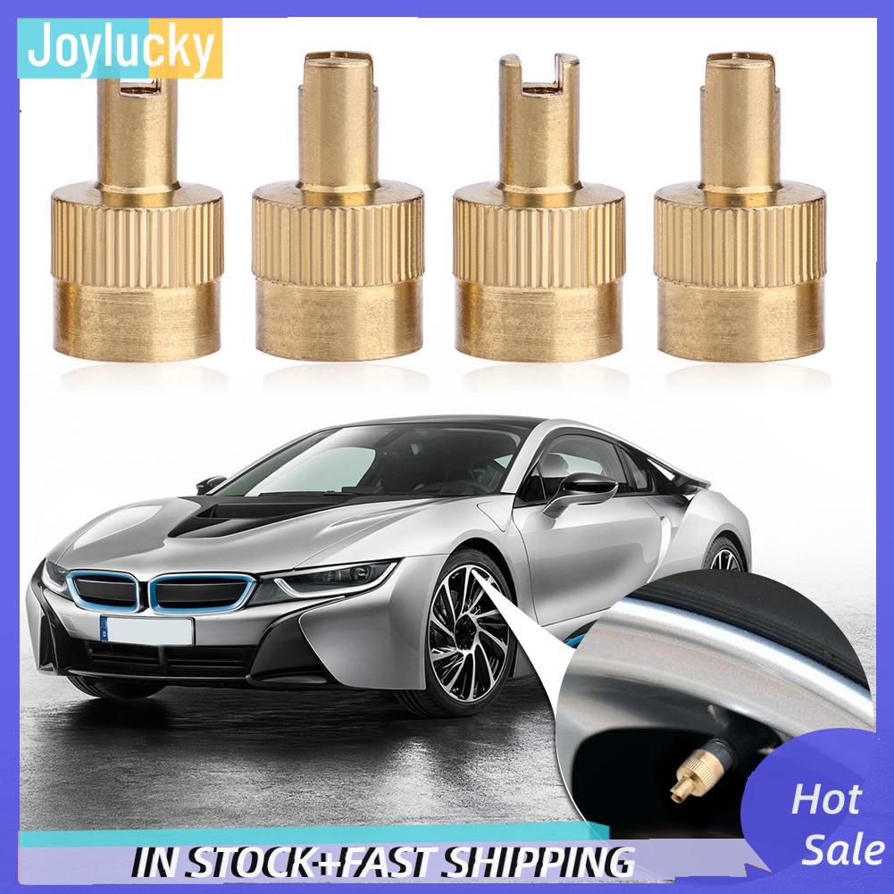 Bộ 8 Nắp Van Có Rãnh Kèm Dụng Cụ Tháo Lõi Cho Xe Hơi / Xe Máy