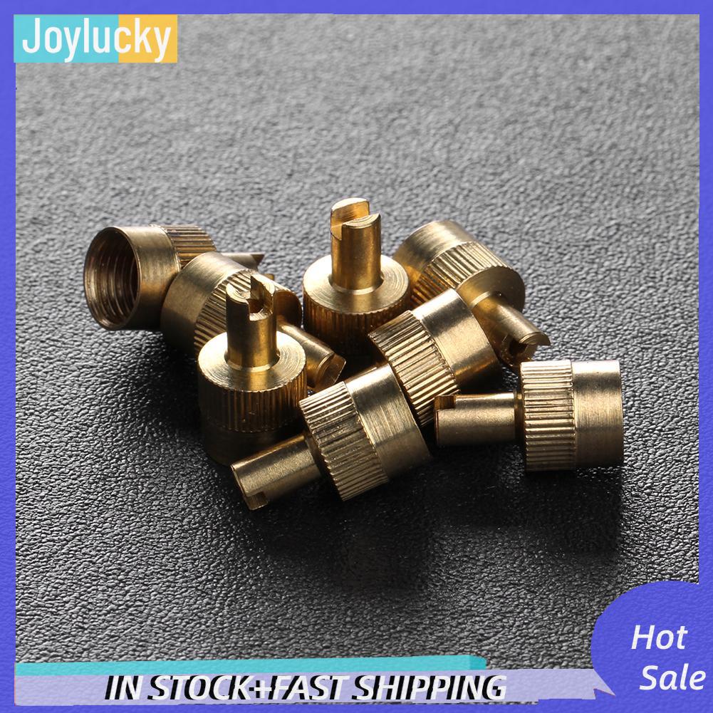 Bộ 8 Nắp Van Có Rãnh Kèm Dụng Cụ Tháo Lõi Cho Xe Hơi / Xe Máy