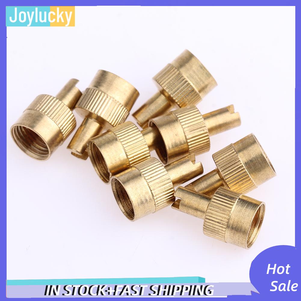 Bộ 8 Nắp Van Có Rãnh Kèm Dụng Cụ Tháo Lõi Cho Xe Hơi / Xe Máy