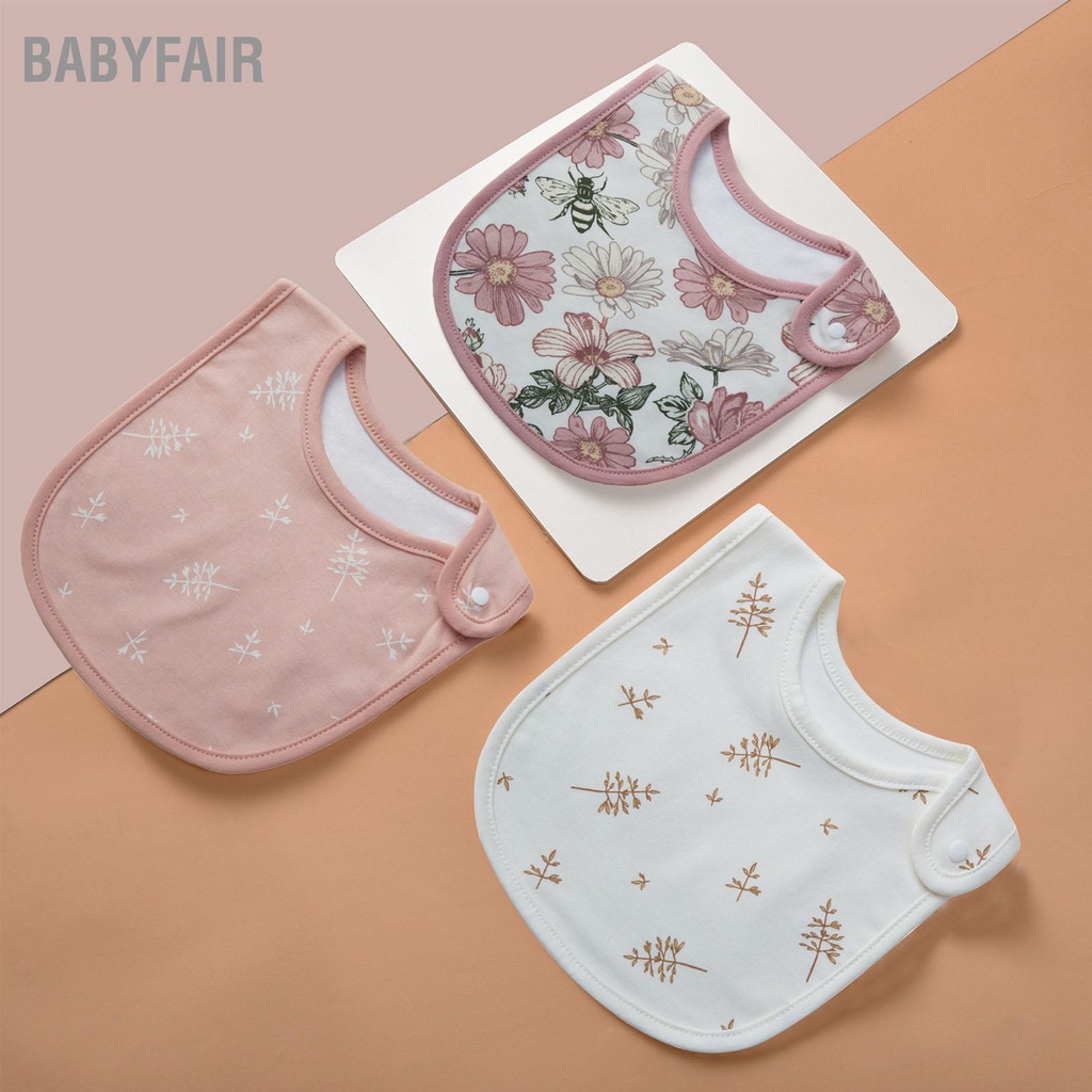 Babyfair Yếm trẻ em Nhiều lớp hấp thụ in họa tiết hoạt hình cotton cho
