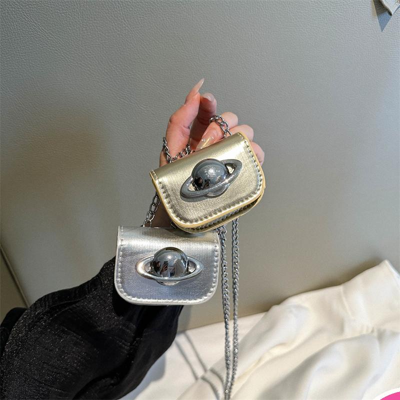 Túi tote mini Đeo Vai / Đeo Chéo Trang Trí Dây Xích Thời Trang Mùa Hè Cho Nữ