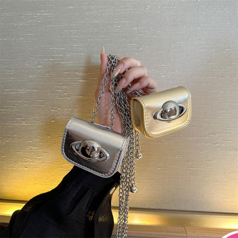 Túi tote mini Đeo Vai / Đeo Chéo Trang Trí Dây Xích Thời Trang Mùa Hè Cho Nữ