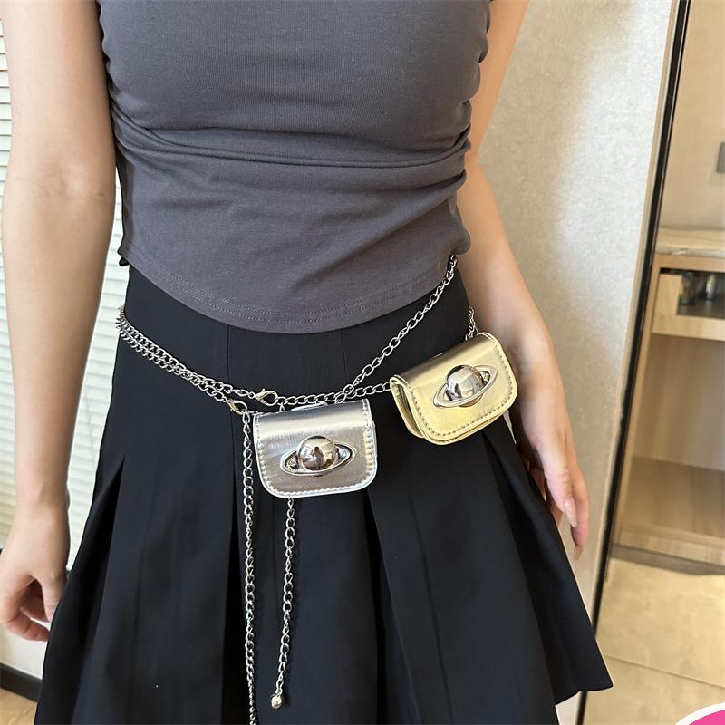 Túi tote mini Đeo Vai / Đeo Chéo Trang Trí Dây Xích Thời Trang Mùa Hè Cho Nữ