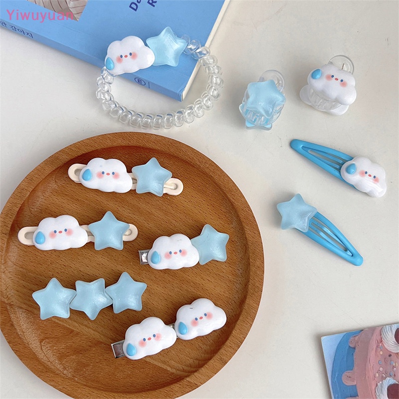 Kẹp Tóc Hình Đám Mây / Ngôi Sao / Đám Mây Dễ Thương Cho Bé Gái Mới