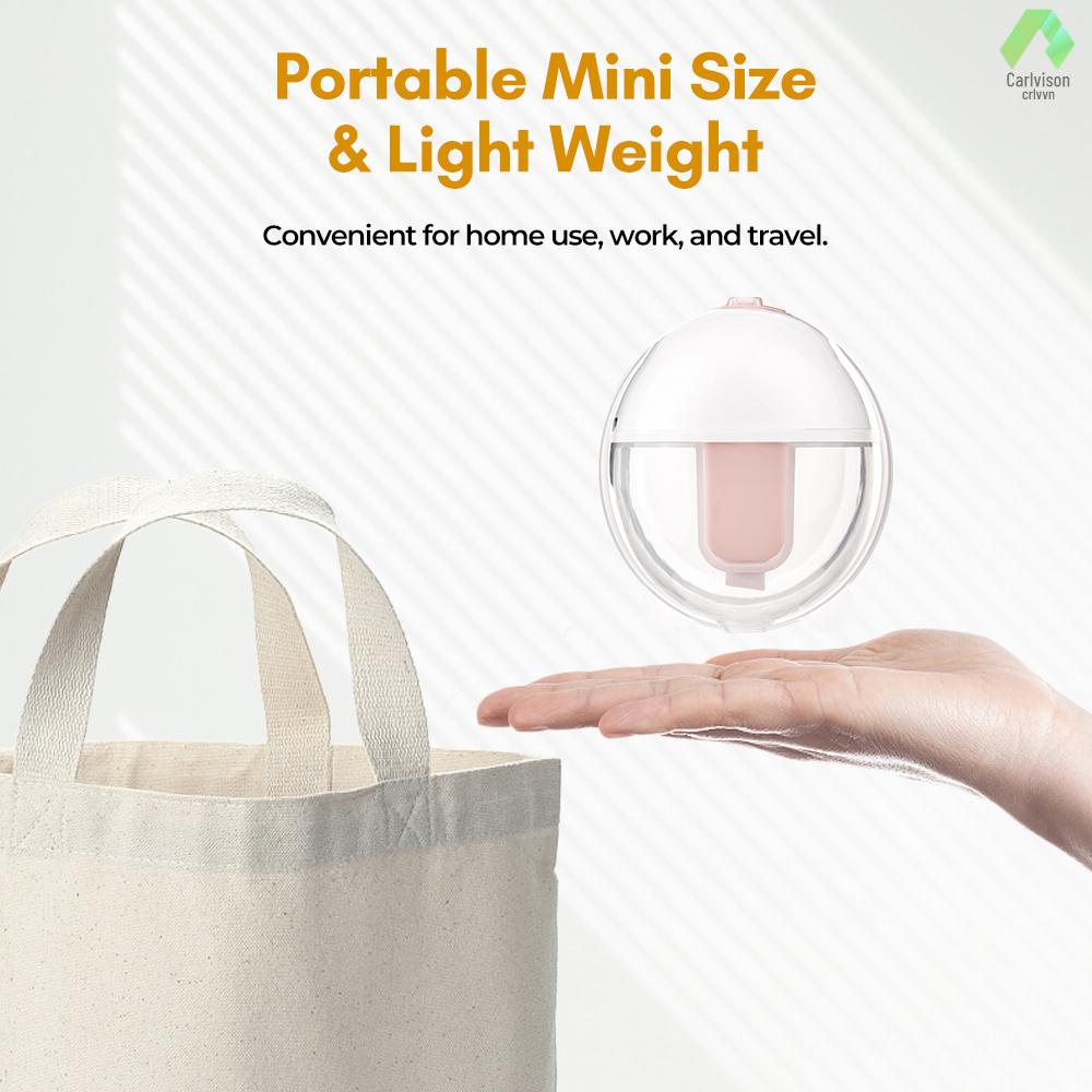 Máy Hút Sữa Rảnh Tay Di Động Không Đau 3 Chế Độ Hút 9 Mức Độ Kèm Bình 24mm 150ml