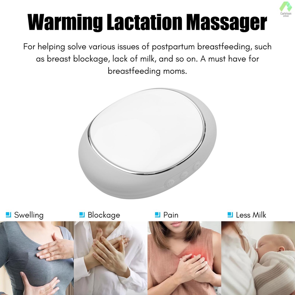 Máy Massage Làm Ấm Ngực Mềm Mại Với 3 Cấp Độ Sưởi Và 5 Chế Độ Rung Cho Mẹ Bầu Cải Thiện Lưu Lượng Sữa