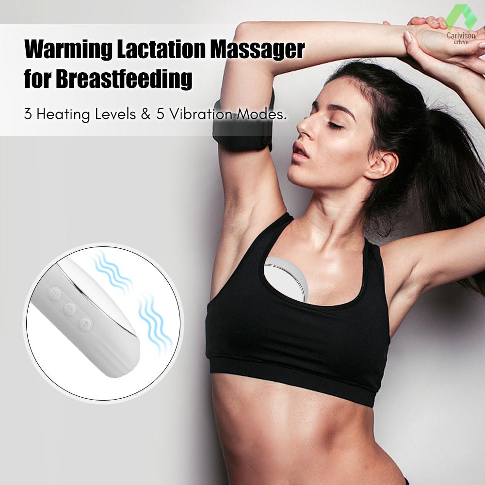 Máy Massage Làm Ấm Ngực Mềm Mại Với 3 Cấp Độ Sưởi Và 5 Chế Độ Rung Cho Mẹ Bầu Cải Thiện Lưu Lượng Sữa