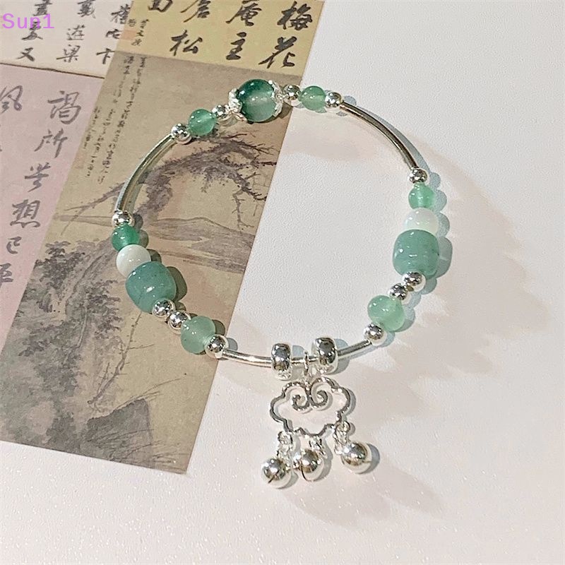 Sun1 > Vòng Tay Bùa May Mắn Đính Đá Ngọc Bùa May Mắn Thời Trang Cho Nữ