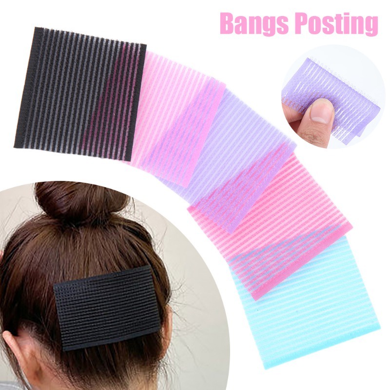Set 6 / 10 Miếng Dán Cố Định Tóc Không Để Lại Dấu Vết Màu Sắc Trơn Tiện Dụng
