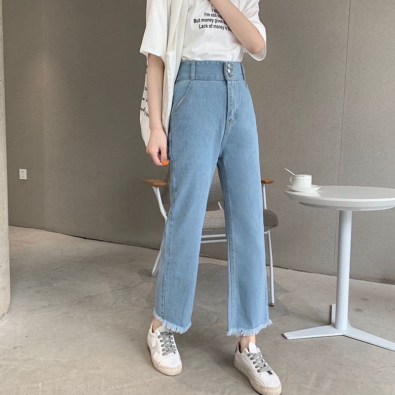 ✨Áo Thun Thiết Kế Mới Năng Động Thời Trang✔Hàng Có Sẵn-Dụng Cụ Hàng Có Sẵn✨Áo Khoác Chất Lượng Cao Thời Trang✈Bộ Đồ Thời Trang dopamine Mặc Trong dopamine✨Quần Jean Ống Rộng Lưng Cao plus size Thời Trang Xuân Thu Cho Nữ