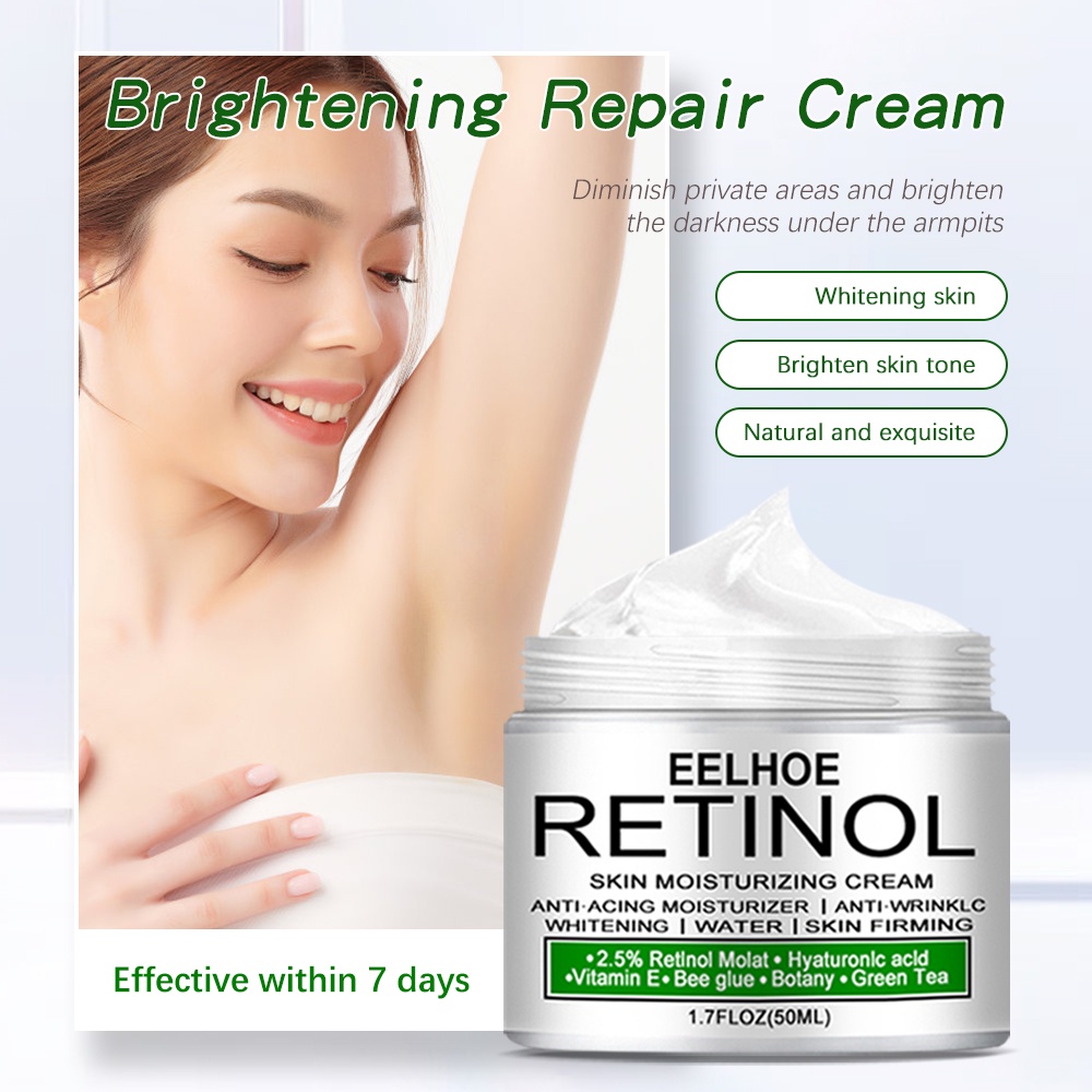 CYREAL  Kem Làm Trắng Da Nách Kem Tẩy Trắng Da Nhanh Phần Riêng Đầu Gối Loại Bỏ Melanin Kem Làm Sáng Da
