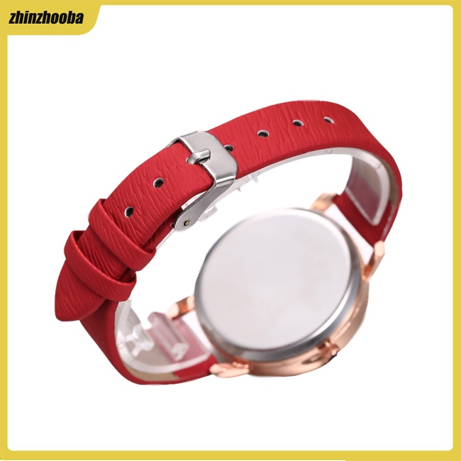 Fs Đồng Hồ Nữ Dây Da Mặt Hình Con Nai Đơn Giản