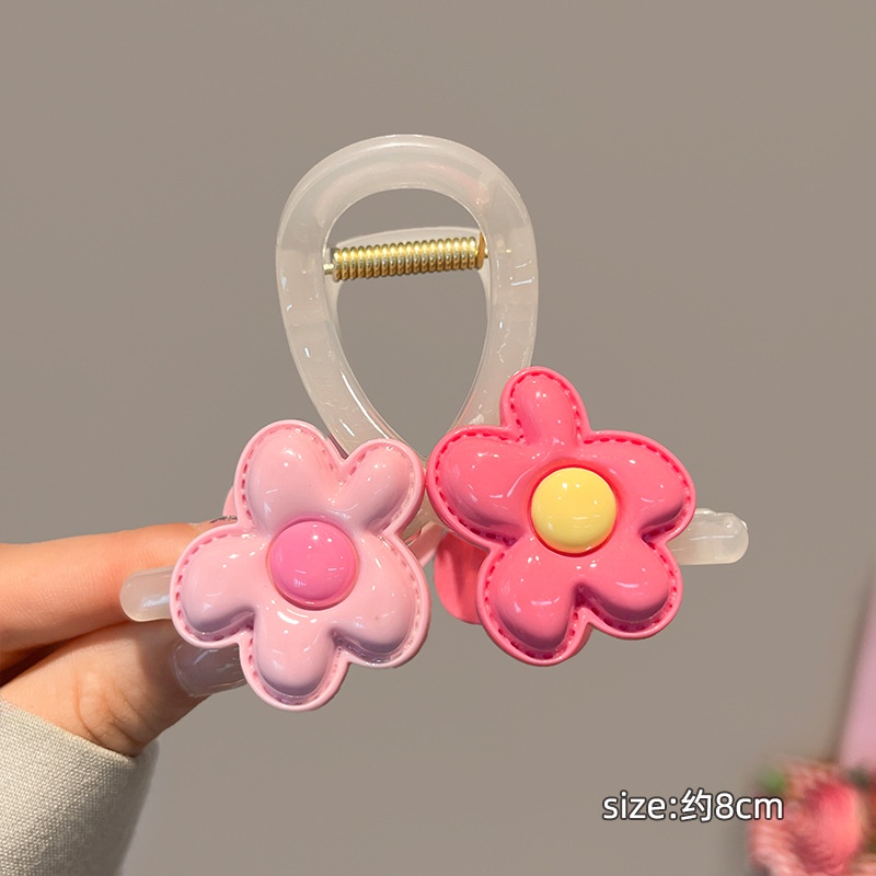 Kẹp Tóc Hình Cá Mập Đính Hoa Nhiều Màu Dễ Thương Cho Nữ 2023