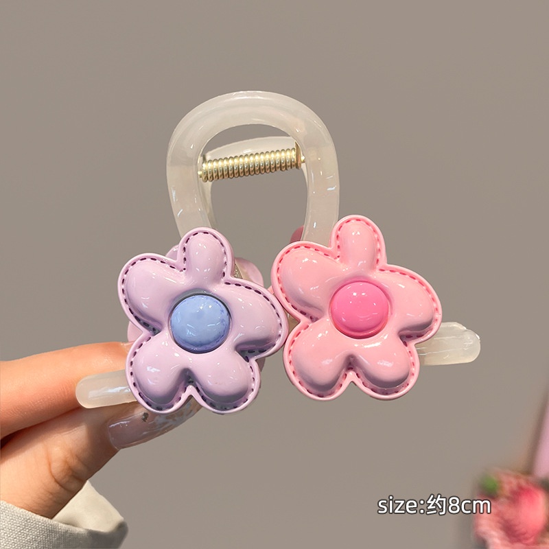 Kẹp Tóc Hình Cá Mập Đính Hoa Nhiều Màu Dễ Thương Cho Nữ 2023