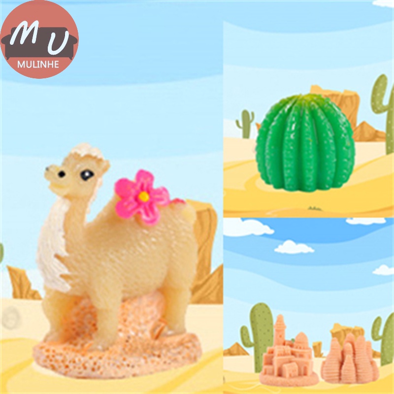 Mulinhe Tượng Hình Cây Xương Rồng Mini Trang Trí Sân Vườn diy