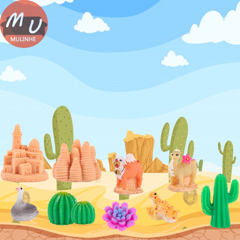 Mulinhe Tượng Hình Cây Xương Rồng Mini Trang Trí Sân Vườn diy