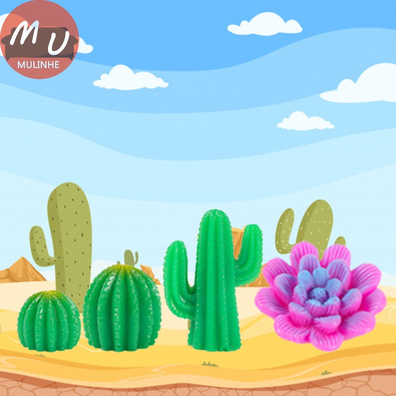 Mulinhe Tượng Hình Cây Xương Rồng Mini Trang Trí Sân Vườn diy