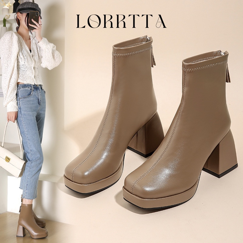 LORRTTA giày nữ boot nữ bột boot Thời trang trăm mốt 2023 HOTSALE B92F052 35Z230830