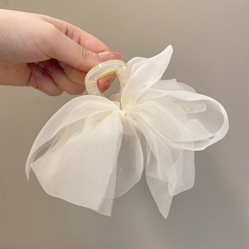 Kẹp Tóc Hình Nơ Lớn Thời Trang Mùa Đông Cho Nữ