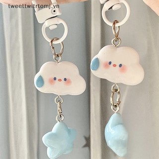 1 móc khóa hình đám mây / ngôi sao / ngôi sao xinh xắn vn