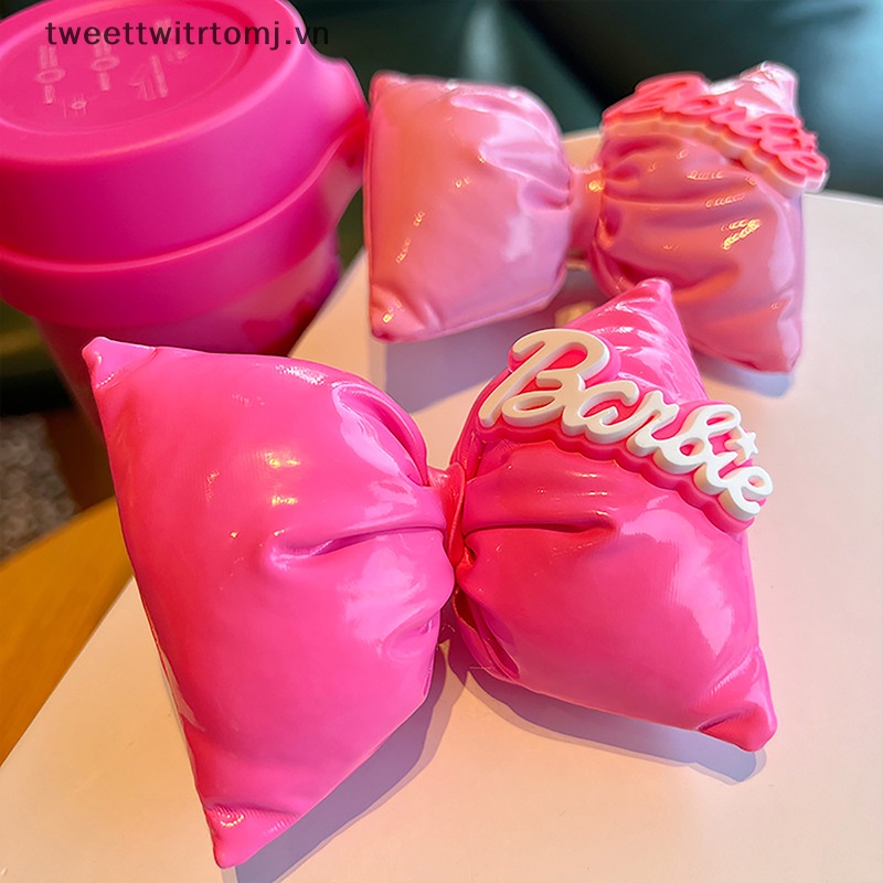 Kẹp Tóc Nơ 3d Màu Hồng Xinh Xắn Cho Nữ vn