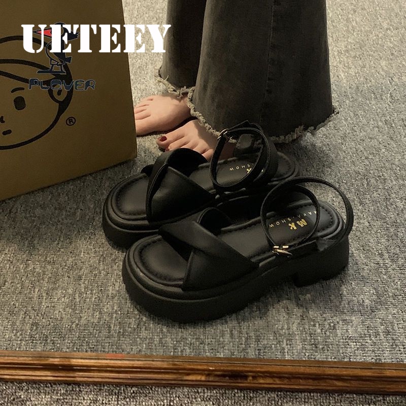 UETEEY  dép sandal nữ dép bánh mì nữ dép bánh mì Chống Trượt 2023 NEW B98G1PI 35Z230830