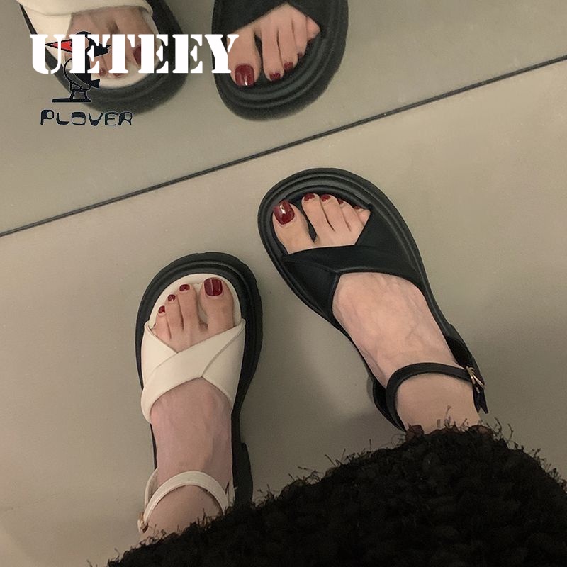 UETEEY  dép sandal nữ dép bánh mì nữ dép bánh mì Chống Trượt 2023 NEW B98G1PI 35Z230830