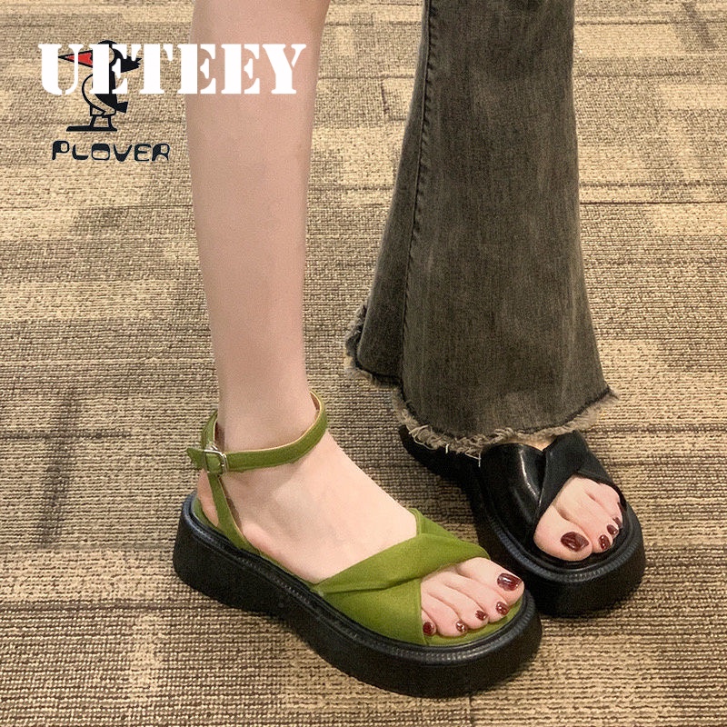UETEEY  dép sandal nữ dép bánh mì nữ dép bánh mì Chống Trượt 2023 NEW B98G1PI 35Z230830