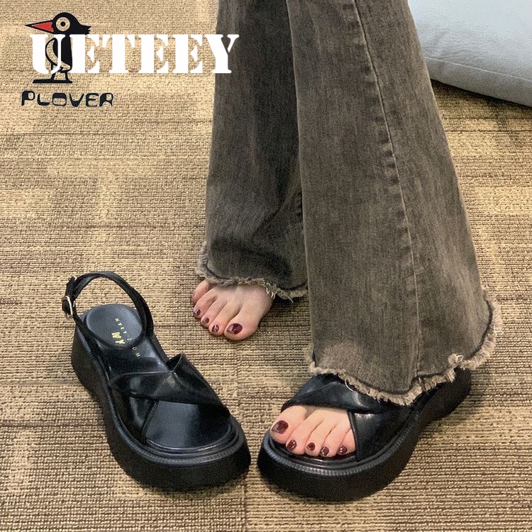 UETEEY  dép sandal nữ dép bánh mì nữ dép bánh mì Chống Trượt 2023 NEW B98G1PI 35Z230830