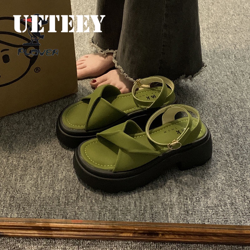 UETEEY  dép sandal nữ dép bánh mì nữ dép bánh mì Chống Trượt 2023 NEW B98G1PI 35Z230830