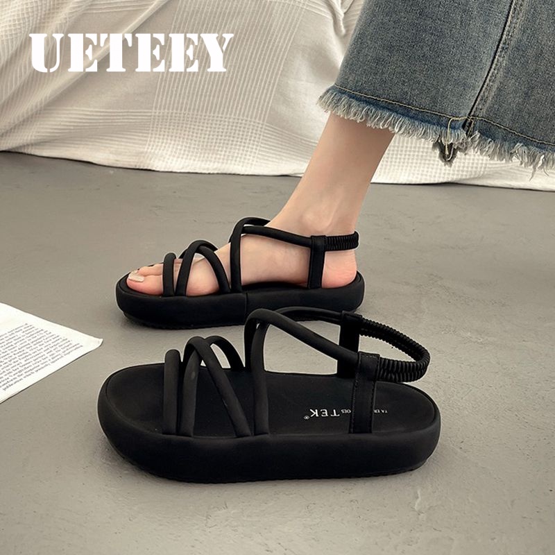 UETEEY   dép sandal nữ dép bánh mì nữ dép bánh mì Chống Trượt 2023 NEW  Thời trang ins Thời trang Thoải mái D22E03T 36Z230909