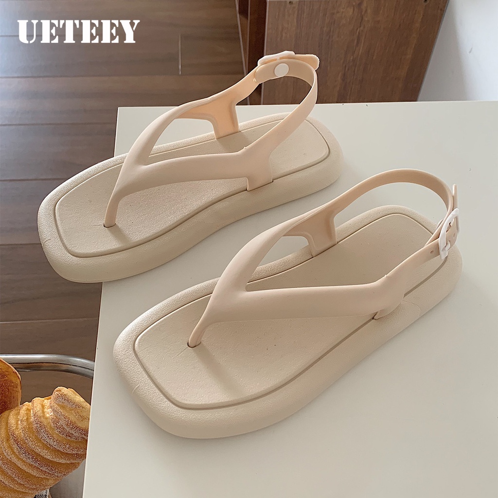 UETEEY   dép sandal nữ dép bánh mì nữ dép bánh mì Chống Trượt 2023 NEW  Comfortable High quality Phong cách Độc đáo B98G0PL 36Z230909