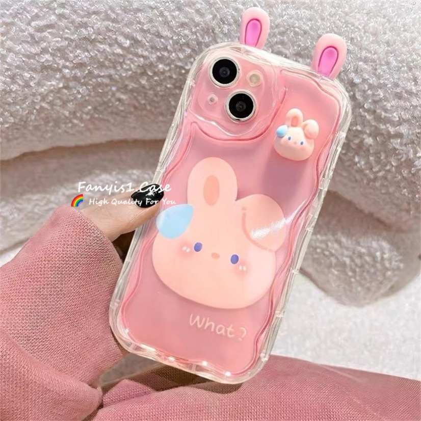 Vivo Ốp Điện Thoại Dẻo Hình Thỏ Hồng Cho Vivoy16Y02SY22Y21Y20Y33TY21TY21SY31SY20IY21SY17Y15Y12Y95Y93Y91Y35Y15A V25Pro v23e
