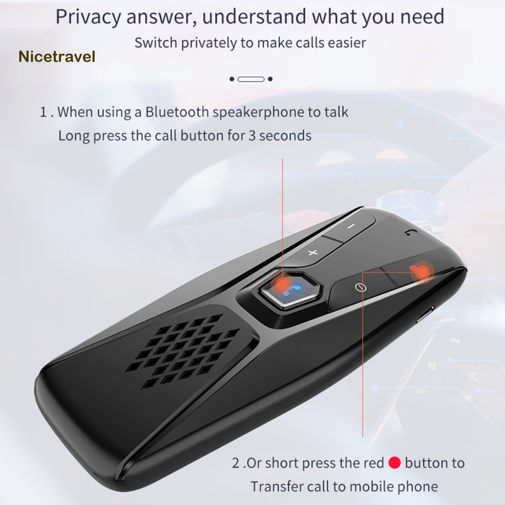 Máy Nghe Nhạc mp3 bluetooth Đa Năng Rảnh Tay 50 Cho Xe Hơi