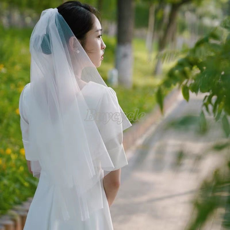 Mạng Che Mặt Cô Dâu Đính Nơ Ruy Băng