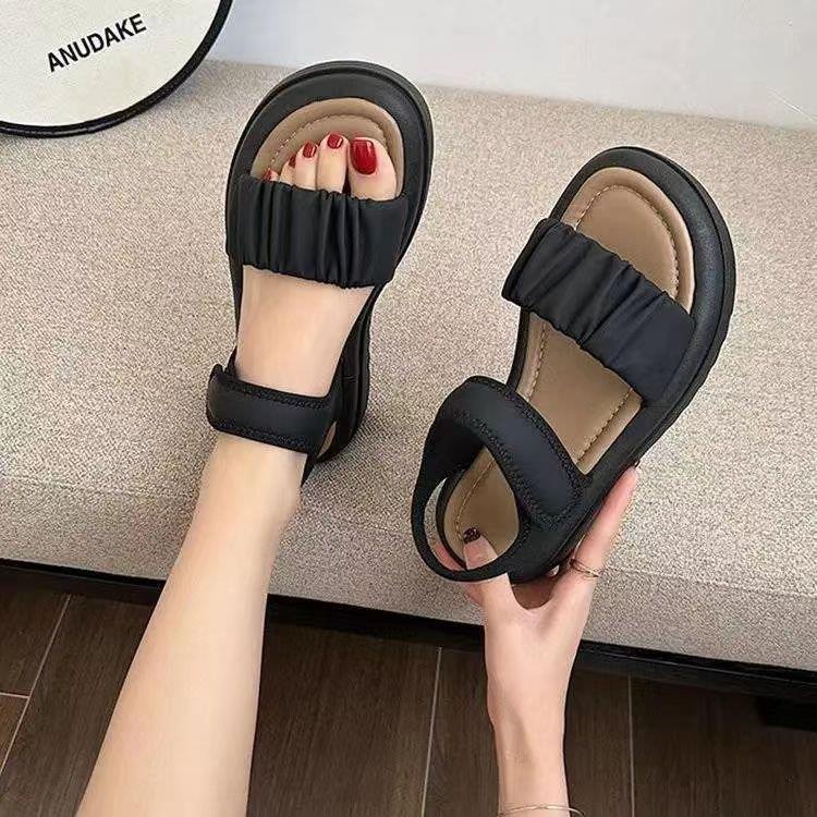 C＆S  Dép sandal nữ Hở Ngón Đế Dày Có Quai Cài 2023NEW Mùa hè Kiểu Dáng Thời Trang B98G1U8 36Z230904