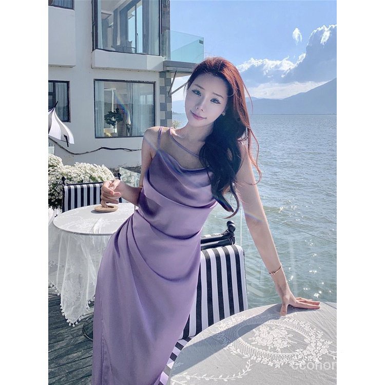 Đầm Lưới Dáng Dài Phối Thắt Lưng Kiểu Pháp Thời Trang Mùa Hè 2023 Cho Nữ