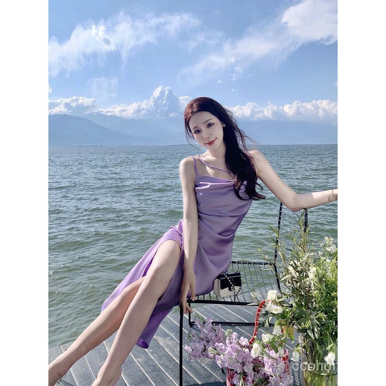 Đầm Lưới Dáng Dài Phối Thắt Lưng Kiểu Pháp Thời Trang Mùa Hè 2023 Cho Nữ